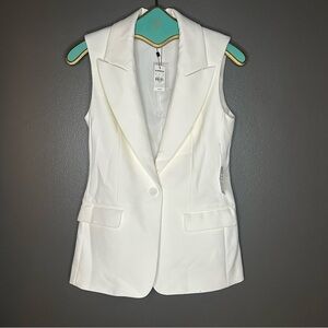 Express Ivory Sleeveless Vest